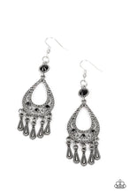 Load image into Gallery viewer, Paparazzi Viva La DIVA - Black Earrings
