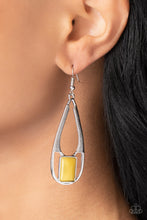 Load image into Gallery viewer, Paparazzi Adventure Story - Yellow Earrings
