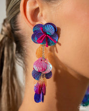 Load image into Gallery viewer, Paparazzi Under The Waves - Purple Earrings
