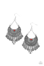 Load image into Gallery viewer, Paparazzi Lunar Allure - Red Earrings
