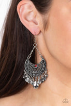 Load image into Gallery viewer, Paparazzi Lunar Allure - Red Earrings
