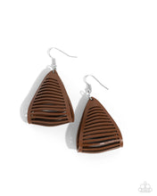 Load image into Gallery viewer, Paparazzi In And OUTBACK - Brown Earrings
