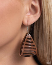 Load image into Gallery viewer, Paparazzi In And OUTBACK - Brown Earrings
