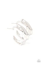 Load image into Gallery viewer, Paparazzi Cutting Edge Couture - Silver Earrings
