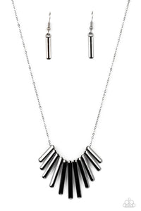 Paparazzi Leading Mane - Black Necklace