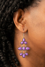 Load image into Gallery viewer, Paparazzi Bay Breezin’ - Purple Earrings

