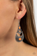 Load image into Gallery viewer, Paparazzi Sahara Samba - Orange Earrings
