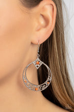 Load image into Gallery viewer, Paparazzi Royal Resort - Orange Earrings
