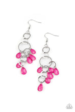 Load image into Gallery viewer, Paparazzi Sandcastle Sunset - Pink Earrings
