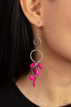Load image into Gallery viewer, Paparazzi Sandcastle Sunset - Pink Earrings
