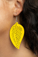 Load image into Gallery viewer, Paparazzi Tropical Foliage - Yellow Earrings
