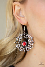 Load image into Gallery viewer, Paparazzi Wreathed In Whimsicality - Red Earrings
