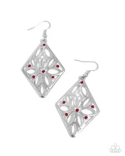 Load image into Gallery viewer, Paparazzi Pumped Up Posies - Red Earrings
