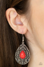 Load image into Gallery viewer, Paparazzi Fanciful Droplets - Red Earrings
