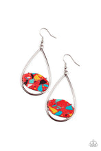 Load image into Gallery viewer, Paparazzi Tropical Terrazzo - Red Earrings

