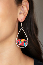 Load image into Gallery viewer, Paparazzi Tropical Terrazzo - Red Earrings
