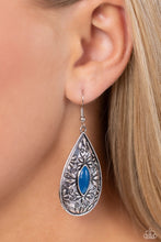 Load image into Gallery viewer, Paparazzi Two PERENNIALS In A Pod - Blue Earrings

