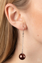 Load image into Gallery viewer, Paparazzi Pearl Redux - Brown Earrings
