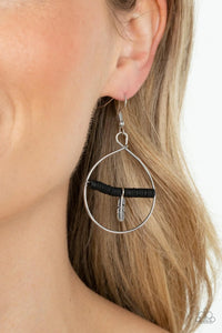 Paparazzi Free Bird Freedom - Black Earrings