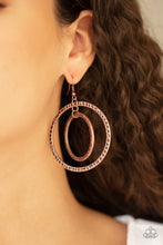 Load image into Gallery viewer, Paparazzi Fiercely Focused - Copper Earrings
