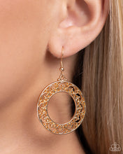 Load image into Gallery viewer, Paparazzi Vineyard Valentine - Gold Earrings
