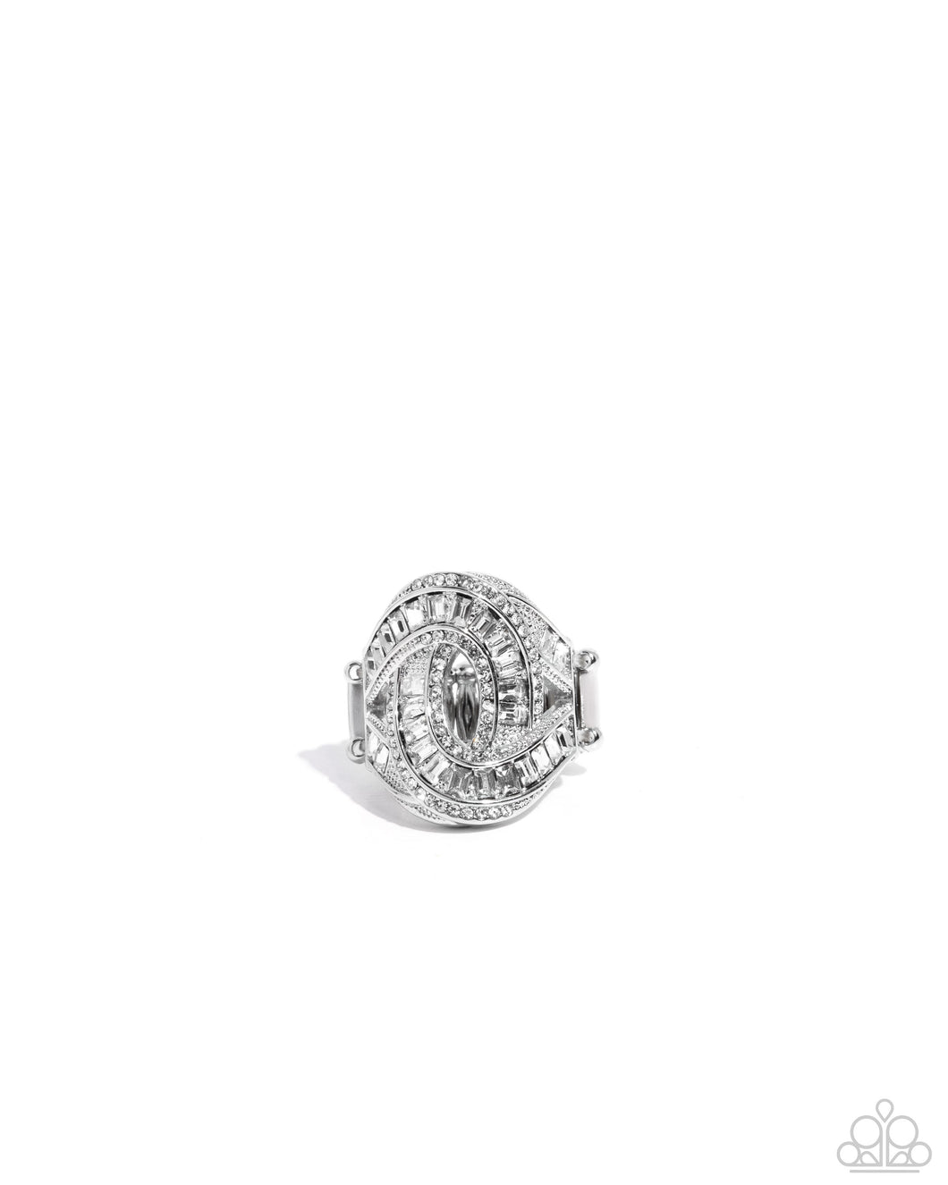 Paparazzi Sinuous Shimmer - White Ring