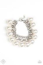 Load image into Gallery viewer, Paparazzi Word On Wall Street - White Bracelet
