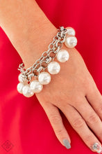 Load image into Gallery viewer, Paparazzi Word On Wall Street - White Bracelet
