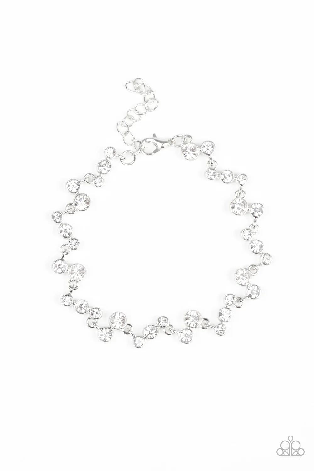 Paparazzi Starlit Stunner - White Bracelet