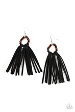 Load image into Gallery viewer, Paparazzi Easy To PerSUEDE - Black Earrings
