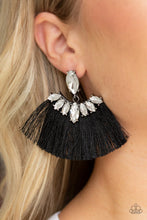 Load image into Gallery viewer, Paparazzi Formal Flair - Black Earrings
