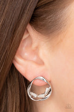 Load image into Gallery viewer, Paparazzi Imperfect Illumination - White Earrings
