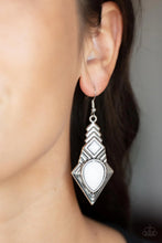 Load image into Gallery viewer, Paparazzi Stylishly Sonoran - White Earrings
