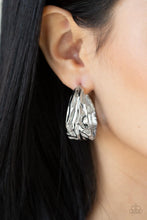 Load image into Gallery viewer, Paparazzi Badlands And Bellbottoms - Silver Earrings

