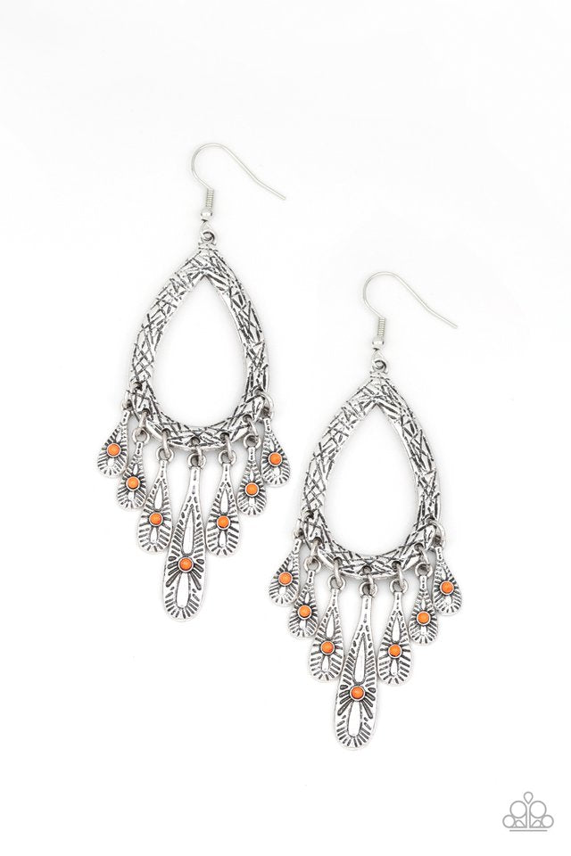 Paparazzi Cool Colada - Orange Earrings