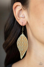 Load image into Gallery viewer, Paparazzi Leafy Luxury - Brass Earrings
