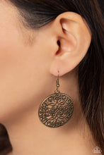 Load image into Gallery viewer, Paparazzi Dubai Decor - Brass Earrings
