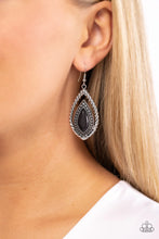 Load image into Gallery viewer, Paparazzi Twisted Trailblazer - Black Earrings
