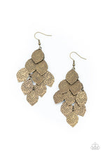 Load image into Gallery viewer, Paparazzi Loud And Leafy - Brass Earrings
