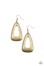 Load image into Gallery viewer, Paparazzi Irresistibly Industrial - Brass Earrings
