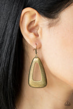 Load image into Gallery viewer, Paparazzi Irresistibly Industrial - Brass Earrings
