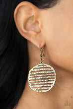 Load image into Gallery viewer, Paparazzi Sunrise Stunner - Brass Earrings
