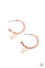 Load image into Gallery viewer, Paparazzi Glam Overboard - Copper Earrings
