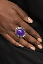 Load image into Gallery viewer, Paparazzi Stone Terrarium - Purple Ring
