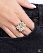 Load image into Gallery viewer, Paparazzi Petaled Promenade - Yellow Ring
