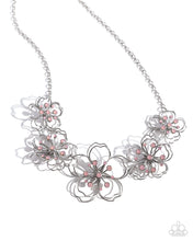 Load image into Gallery viewer, Paparazzi Wiry Wallflowers - Pink Necklace

