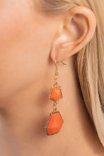 Load image into Gallery viewer, Paparazzi Rio Relic - Orange Earrings
