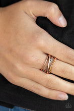 Load image into Gallery viewer, Paparazzi Stay In Your Lane - Copper Ring
