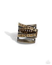 Load image into Gallery viewer, Paparazzi Industrial Intersection - Brass Ring
