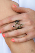 Load image into Gallery viewer, Paparazzi Extra Electrifying - Brass Ring
